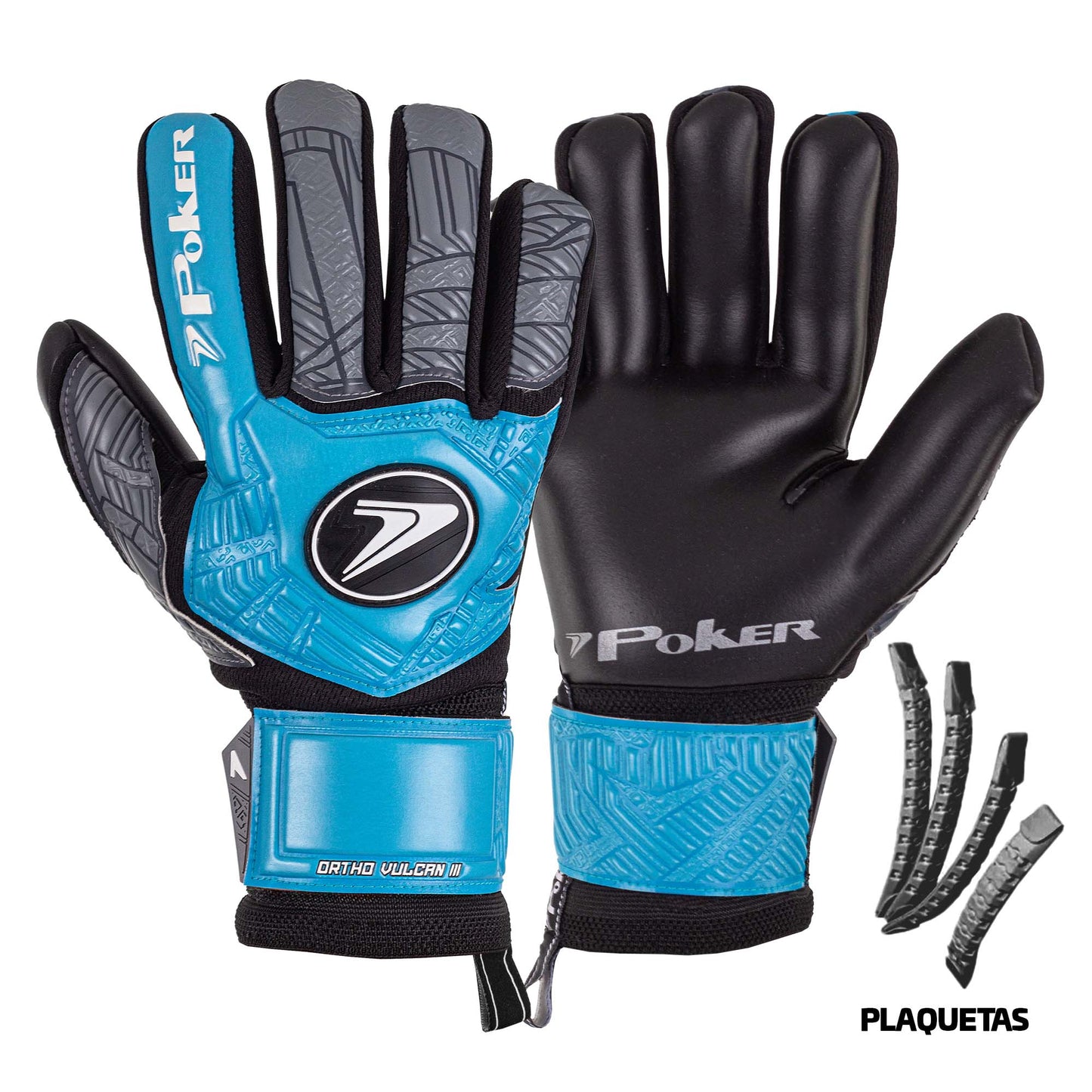 POKER  ORTHO VULCAN III CELESTE/GRIS (CON FERULAS)