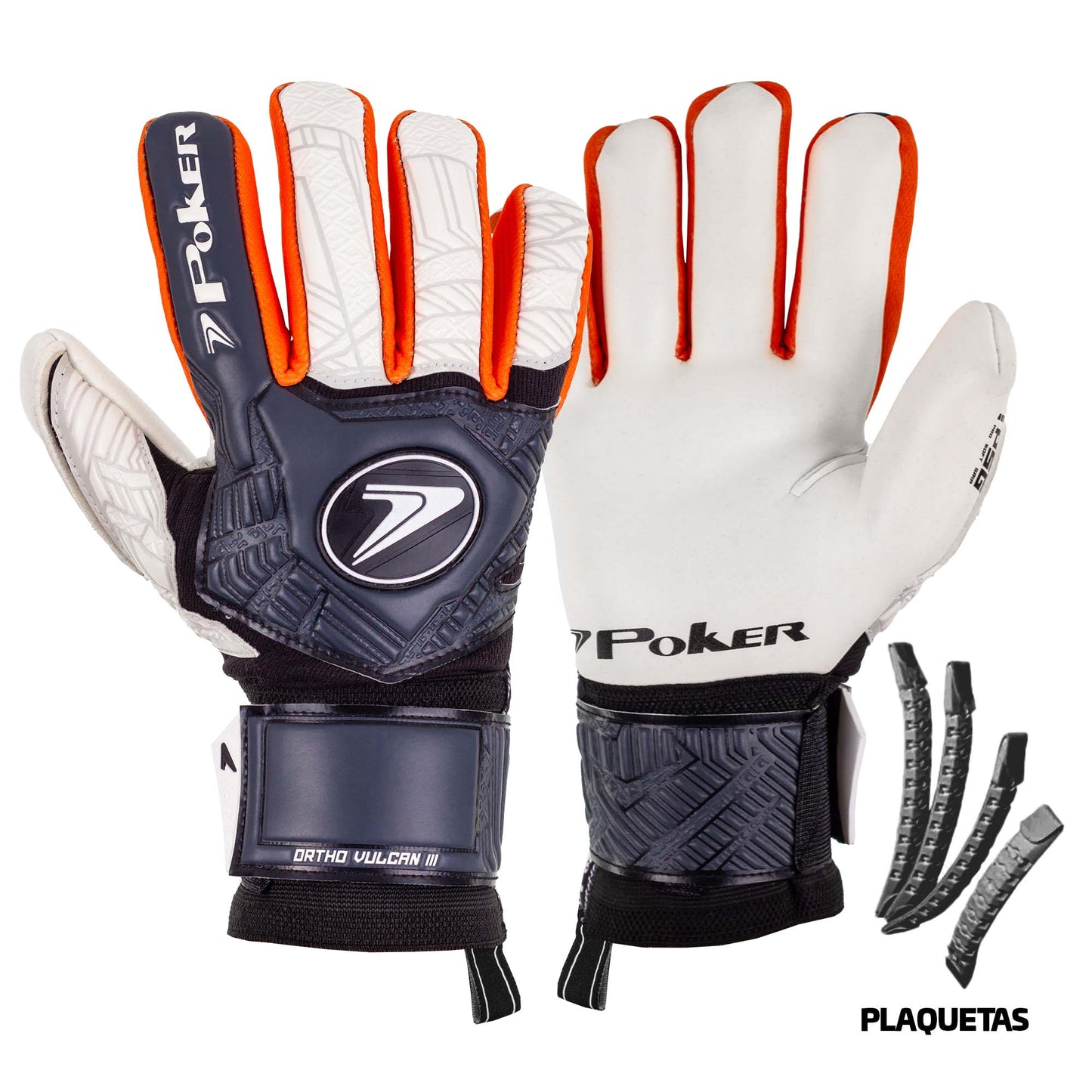 POKER  ORTHO VULCAN III GRIS/BLANCO/NARANJO (CON FERULAS)