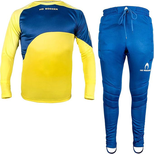 KIT DE ARQUERO HO SOCCER KEEPER PREMIER JUNIOR AMARILLO/AZUL