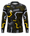 POLERA DE ARQUERO M/LARGA PRO-ONE FOCUS NEGRO /GRIS /AMARILLO