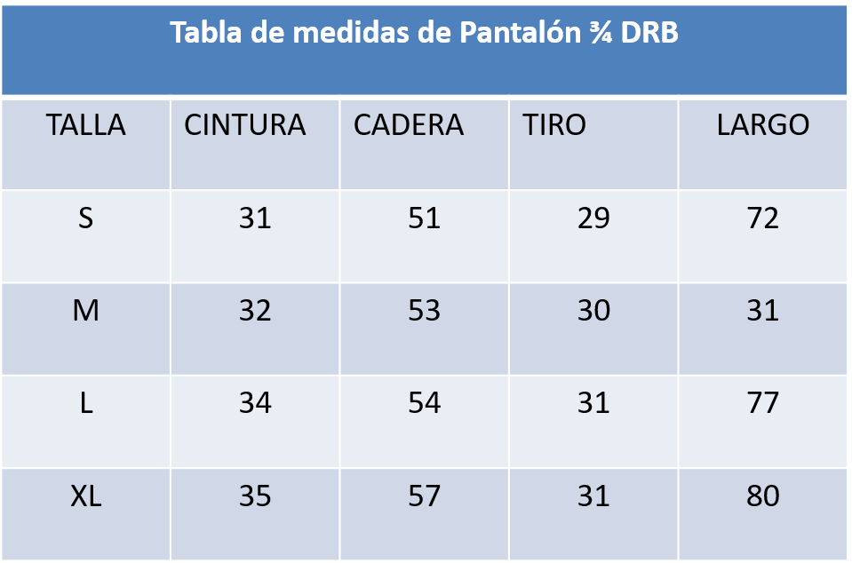 PANTALON 3/4 DRB