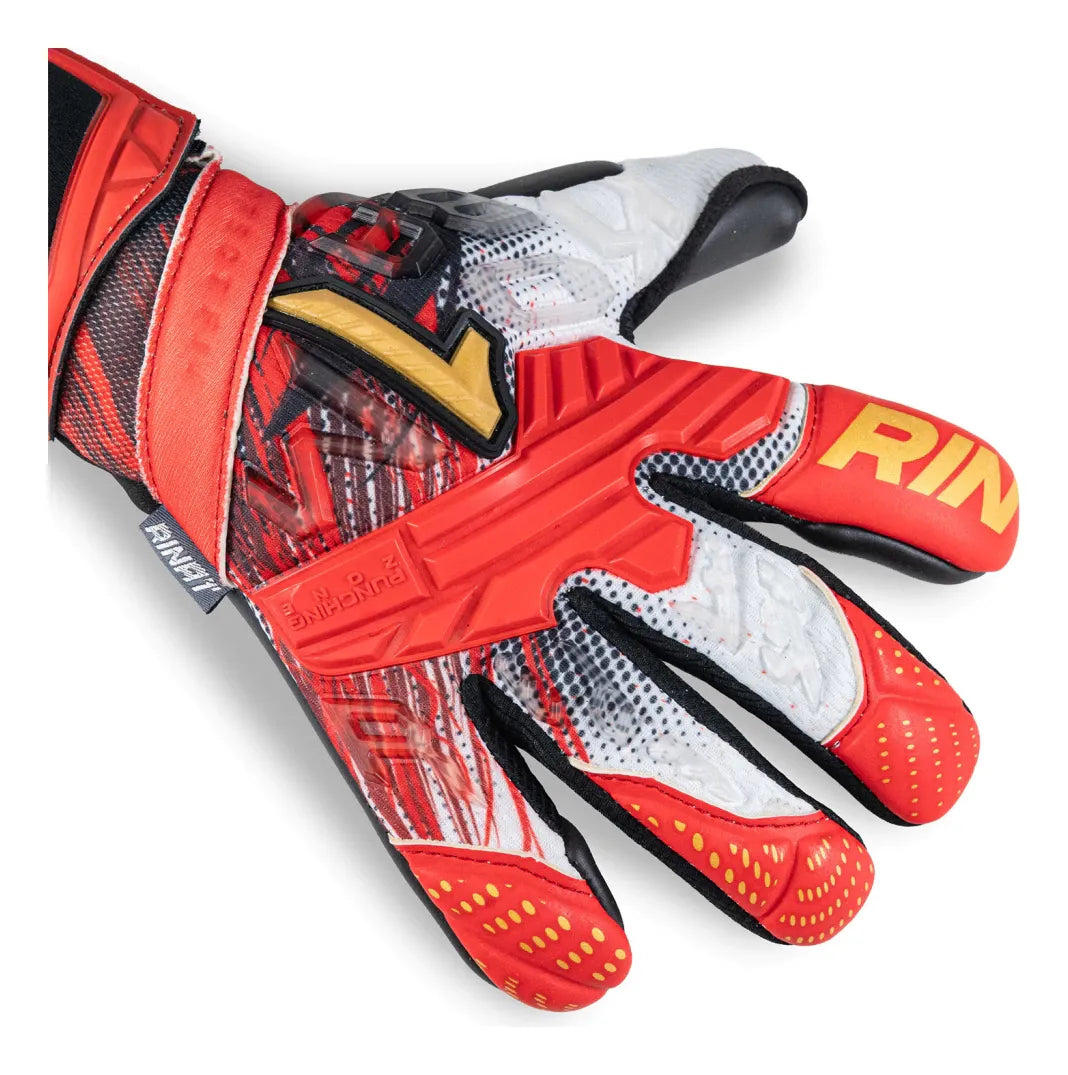 Guantes De Portero Rinat Fiera Tr Pro Rojo/negro/blanco sin ferulas