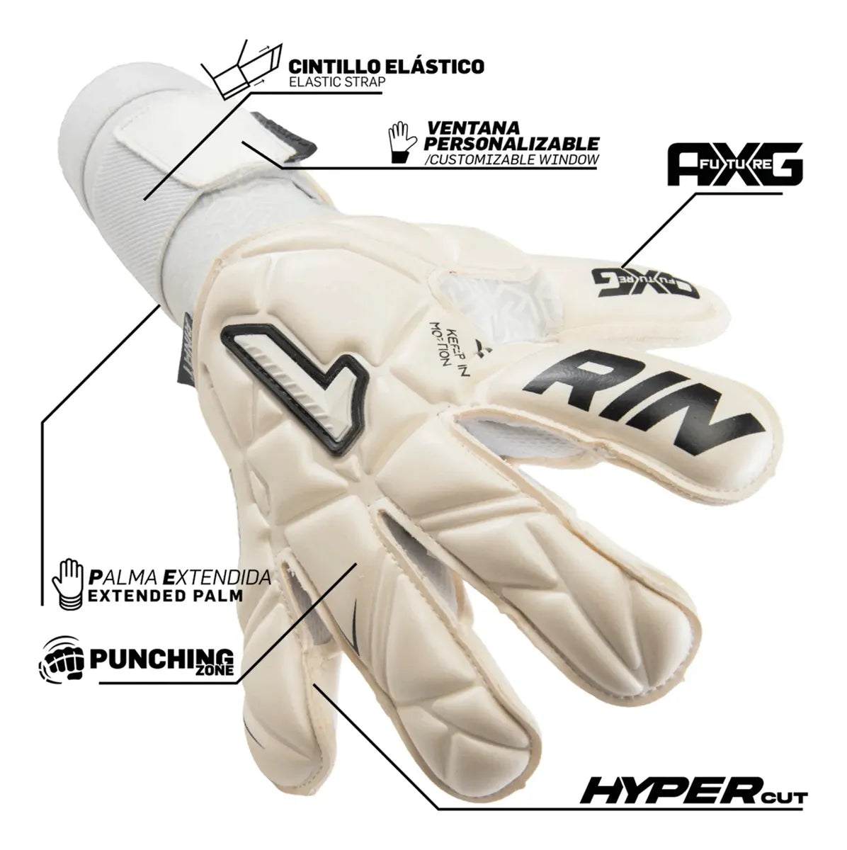 Guantes de Portero Rinat Santoloco blanco