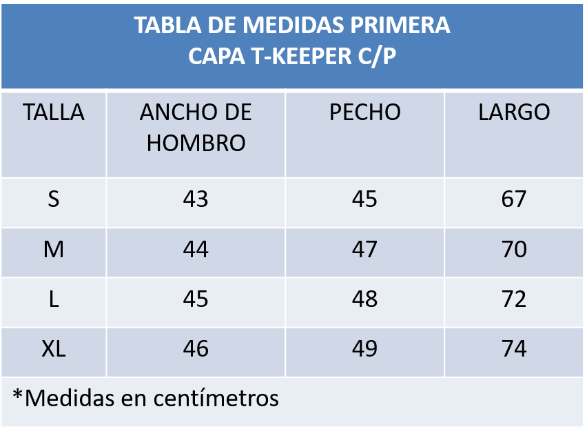PRIMERA CAPA T-KEEPER COMPRESION
