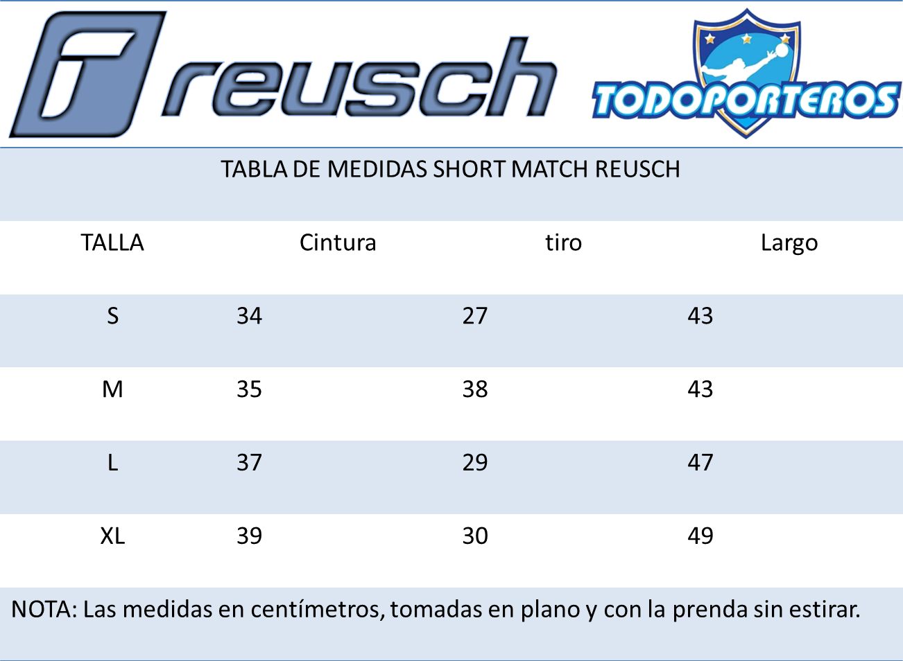 SHORT REUSCH MATCH AZUL ADULTO