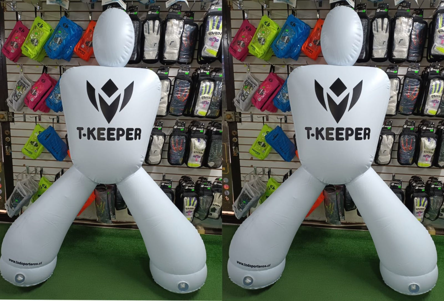 Pack 2 Dummys de entrenamiento blanco t-keeper 2 Metros