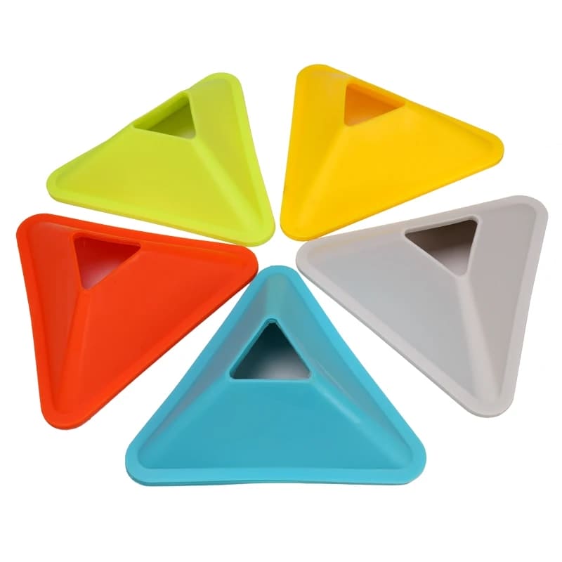 SET DE LENTEJAS TRIANGULARES PARA ENTRENAMIENTO (50 UNIDADES)