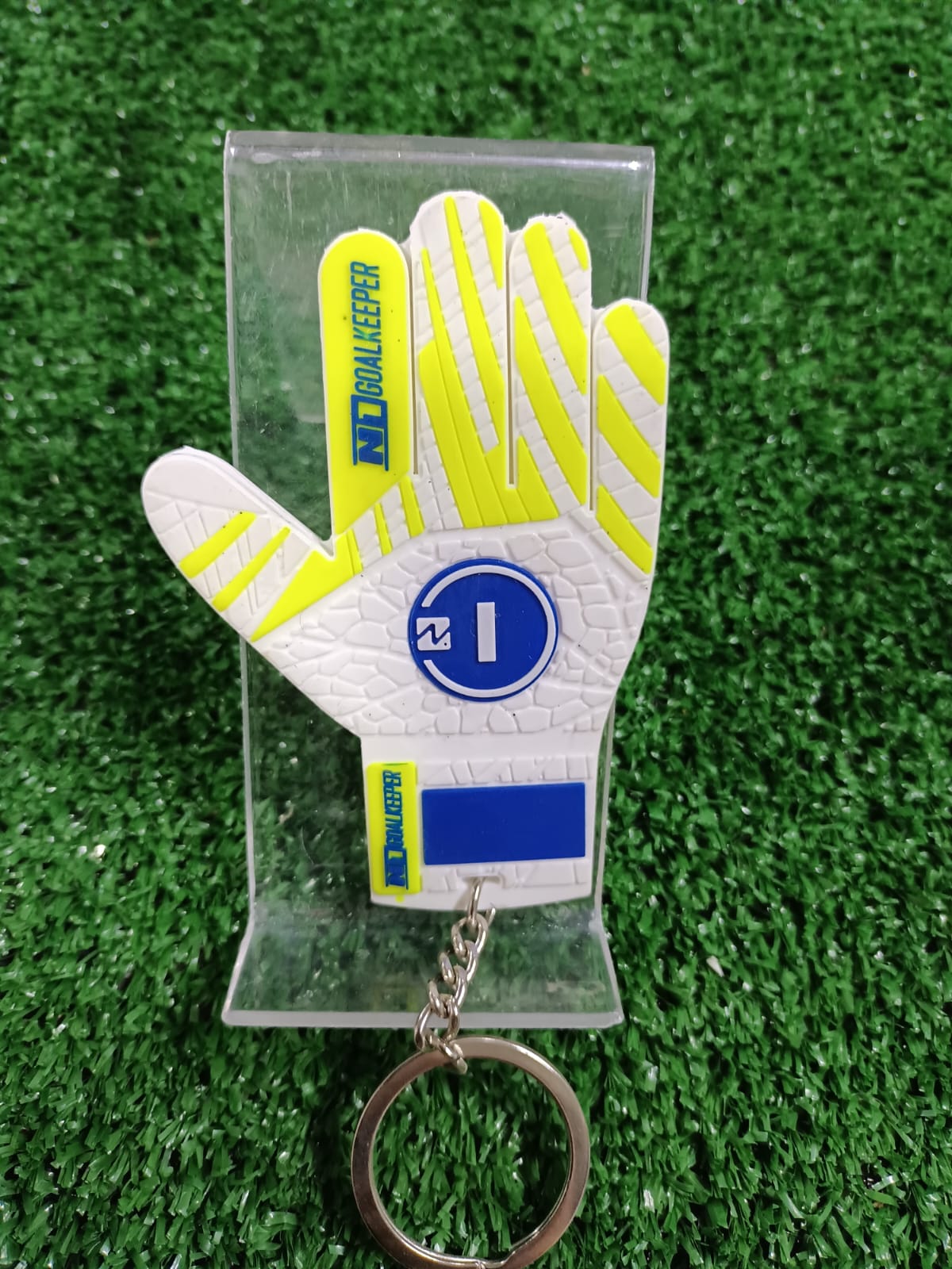 LLAVERO N1 CRONOS BLANCO/AZUL/AMA FLUOR