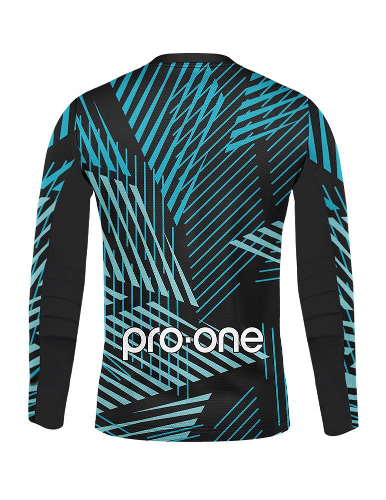 POLERA DE ARQUERO M/LARGA PRO-ONE ENERGY NEGRO/VERDE PETROLEO