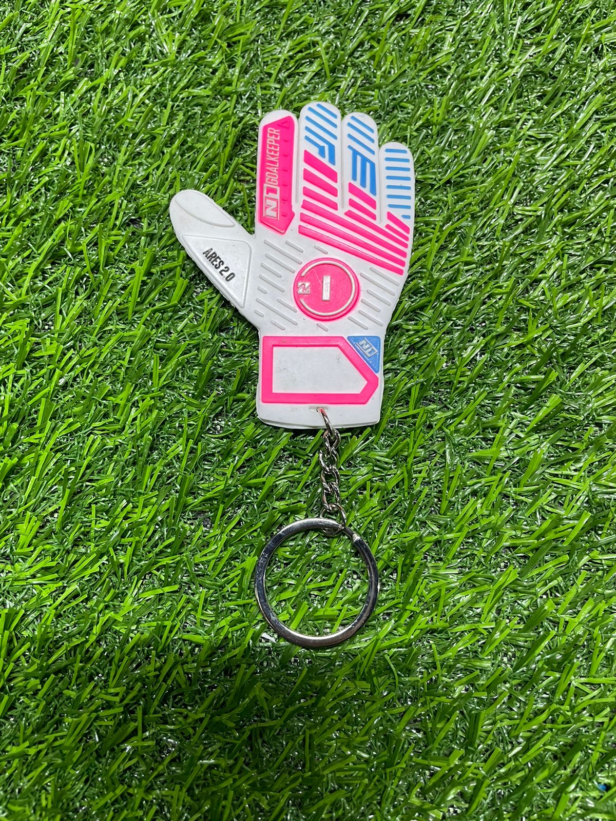 LLAVERO N1 ROSADO/BLANCO
