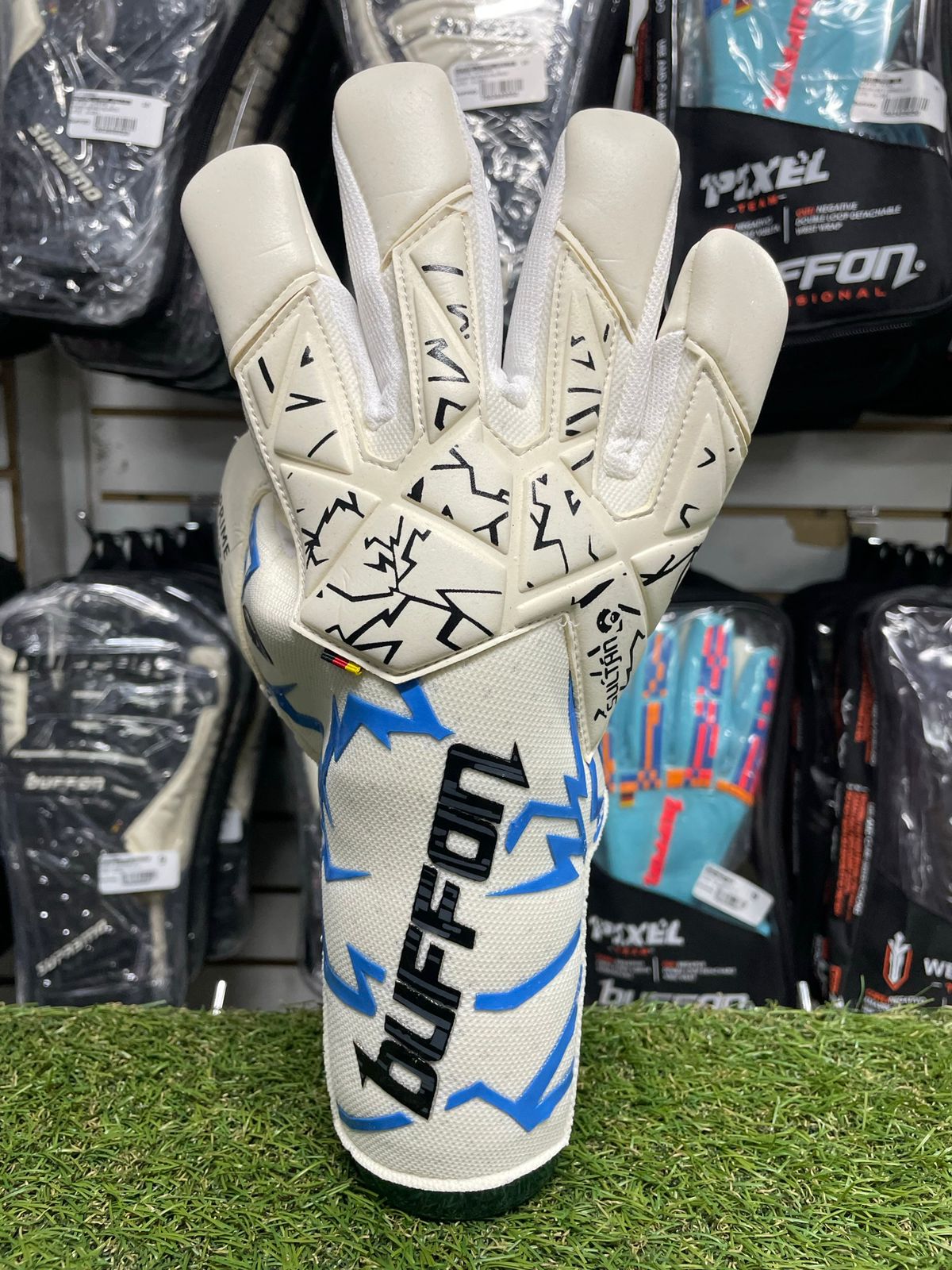 GUANTE BUFFON SULTAN PROFESIONAL AD BLANCO/NEGRO/AZUL