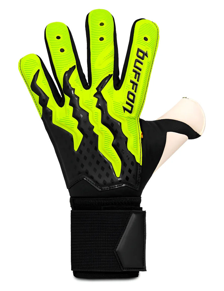 GUANTE BUFFON CERBERO ULTRA VERDE NEGRO SIN FERULAS