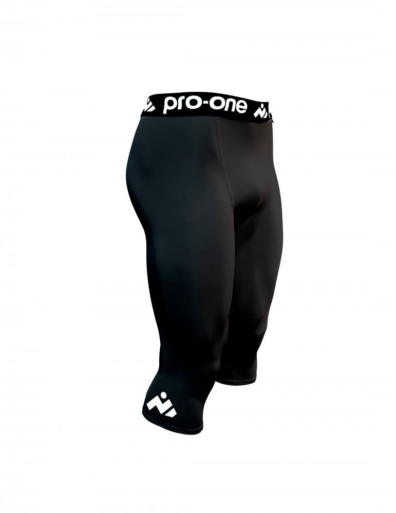 calza 3/4 PRO ONE SPARK NEGRA SIN PROTECCIÓN