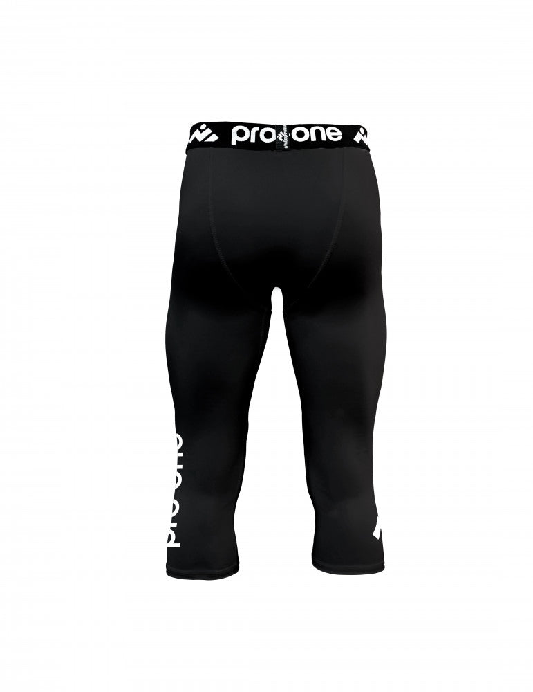 calza 3/4 PRO ONE SPARK NEGRA SIN PROTECCIÓN