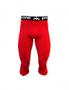 calza 3/4 PRO ONE SPARK ROJO SIN PROTECCIÓN