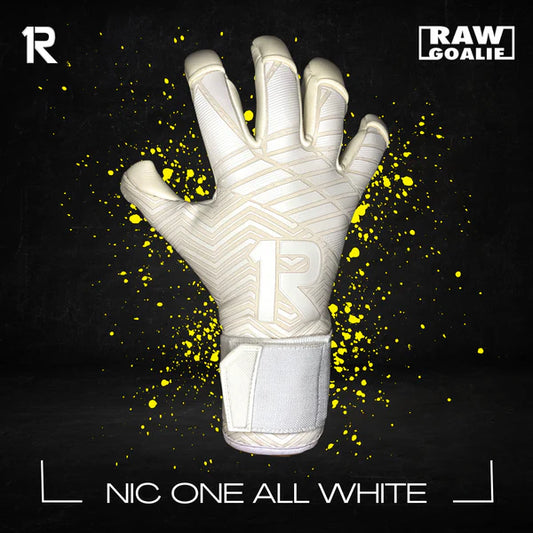 RAW GOALIE NIC ONE ALL WHITE 7° GENERACIÓN (SIN FERULA)