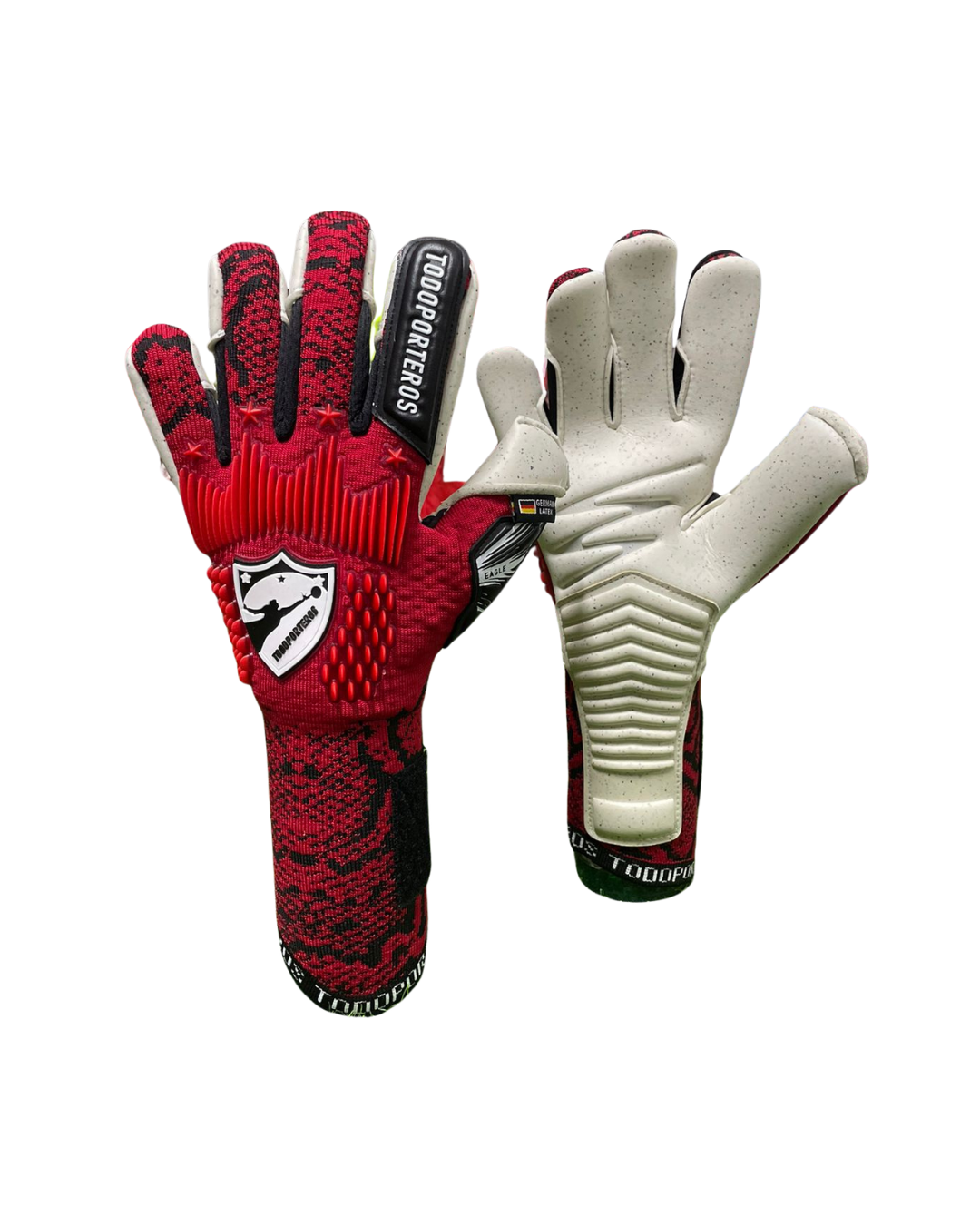 TODOPORTEROS PRO EAGLE ROJO/NEGRO (5 FERULAS EXTRAIBLES)