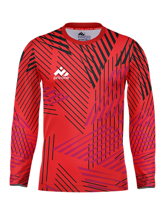 POLERA DE ARQUERO M/LARGA PRO-ONE ENERGY ROJO