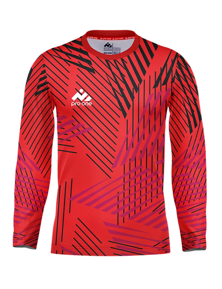 POLERA DE ARQUERO M/LARGA PRO-ONE ENERGY ROJO