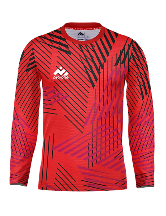 POLERA DE ARQUERO M/LARGA PRO-ONE ENERGY ROJO
