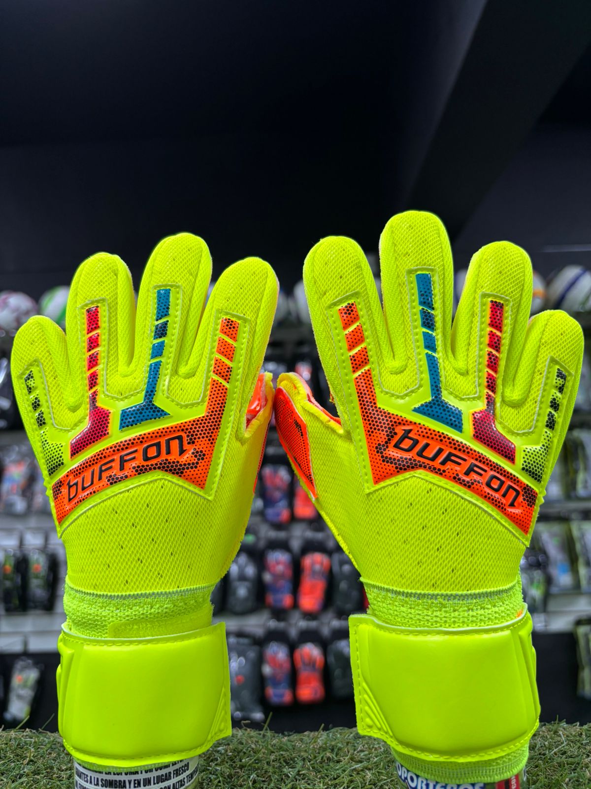 GUANTE BUFFON INTRO INFANTIL TRON NEON/ARCOIRIS/NARANJA