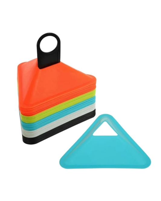 SET DE LENTEJAS TRIANGULARES PARA ENTRENAMIENTO (50 UNIDADES)