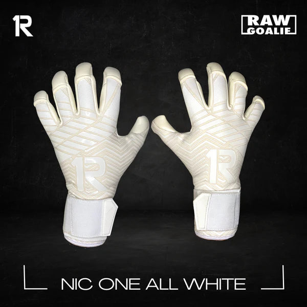 RAW GOALIE NIC ONE ALL WHITE 7° GENERACIÓN (SIN FERULA)