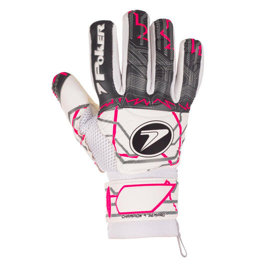 POKER CHAMPION 9 MULTITERRENO BLANCO/GRIS/FUCSIA (SIN FERULAS)