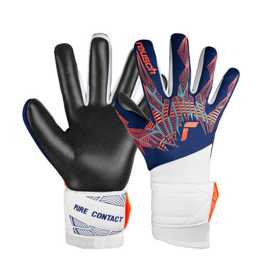 GUANTE REUSCH PURE CONTACT SILVER PREMIUM BLUE (SIN FERULAS)