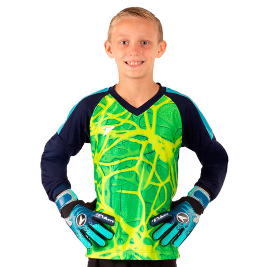 POLERA DE ARQUERO MANGA LARGA POKER CARDIO (VERDE) NIÑO