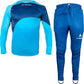 KIT DE ARQUERO HO SOCCER KEEPER PREMIER JUNIOR CELESTE/AZUL