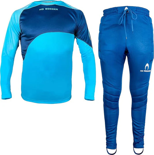 KIT DE ARQUERO HO SOCCER KEEPER PREMIER JUNIOR CELESTE/AZUL