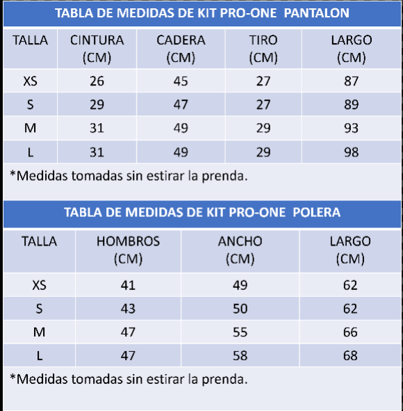 KIT DE ARQUERO PRO ONE PREMIER ADULTO