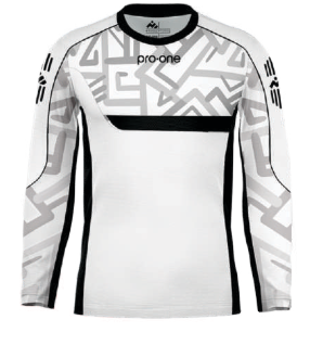 POLERA DE ARQUERO PRO ONE NEW STREAM GRIS/NEGRO