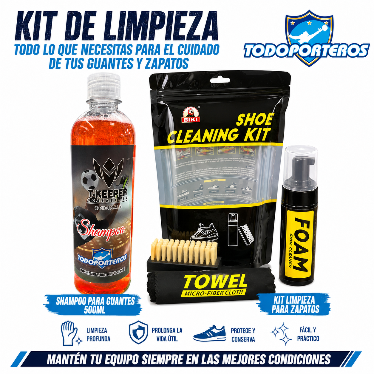 PACK 2 DE LIMPIEZA GUANTES Y ZAPATOS