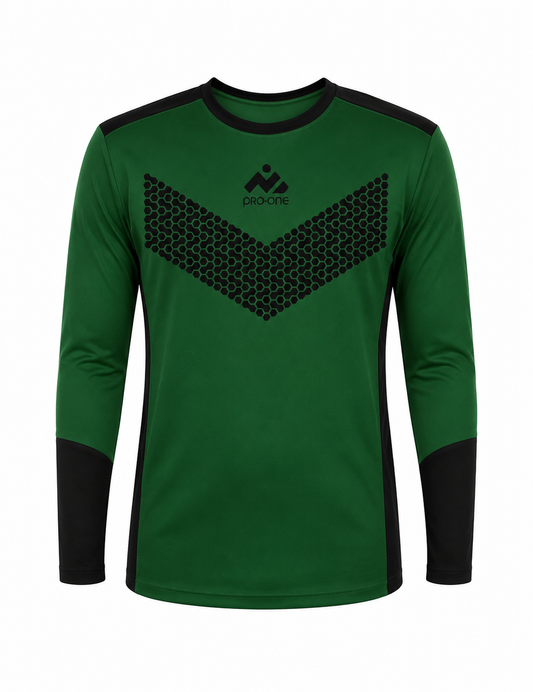POLERA PRO ONE ADULTO PREMIER VERDE/ NEGRO