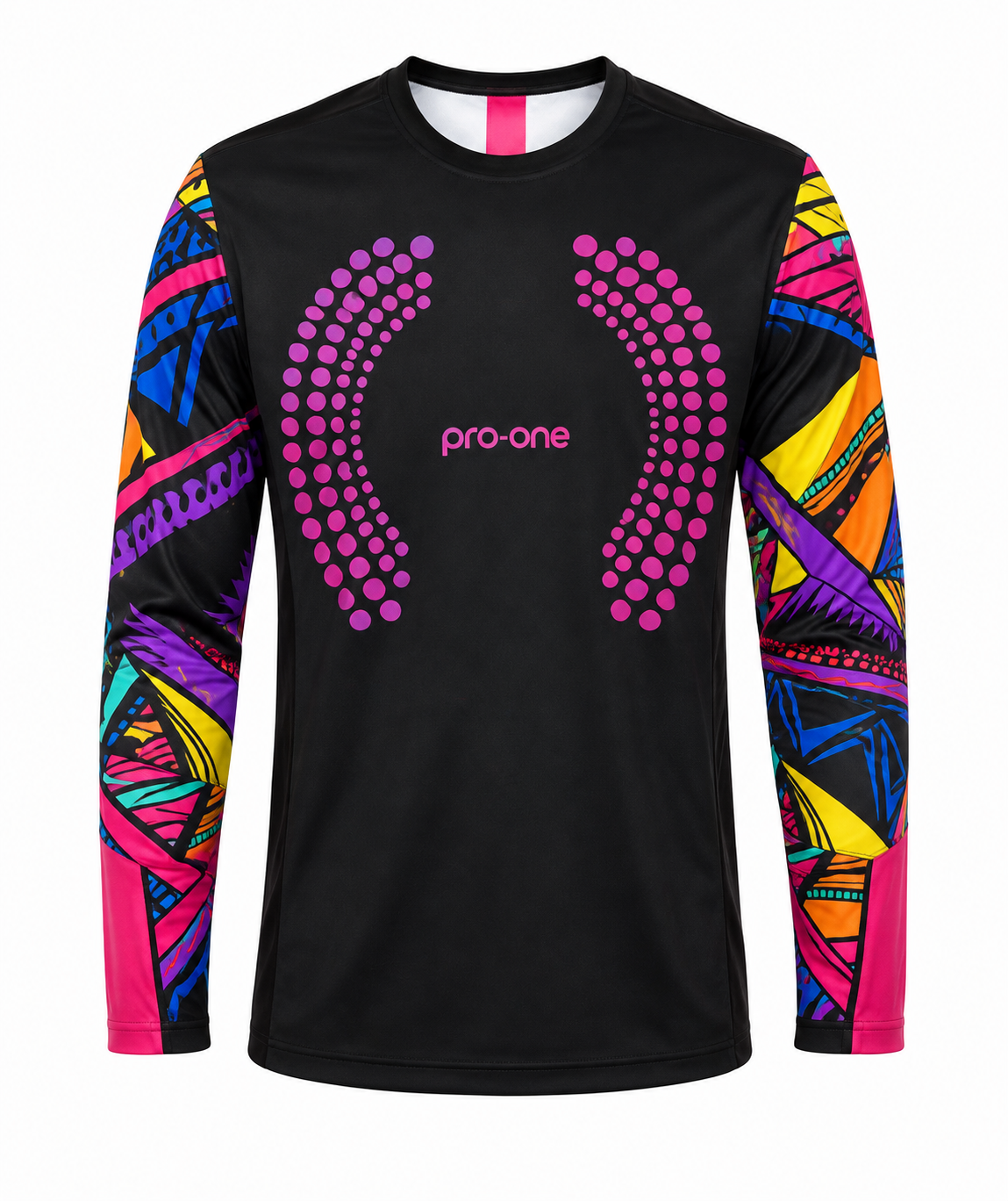 POLERA DE ARQUERO PRO ONE TEMPO RX NEGRO/ROSADO