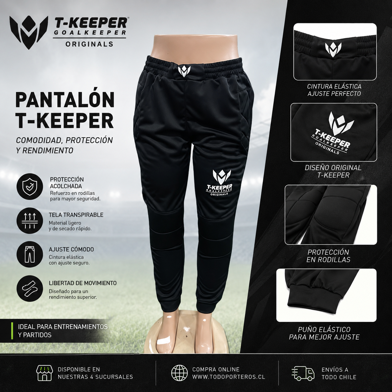 PANTALON DE ARQUERO T-KEEPER