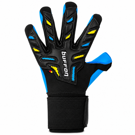 BUFFON PIXEL 2 PROFESIONAL NEGRO/AZUL/AMARILLO (SIN FERULAS)