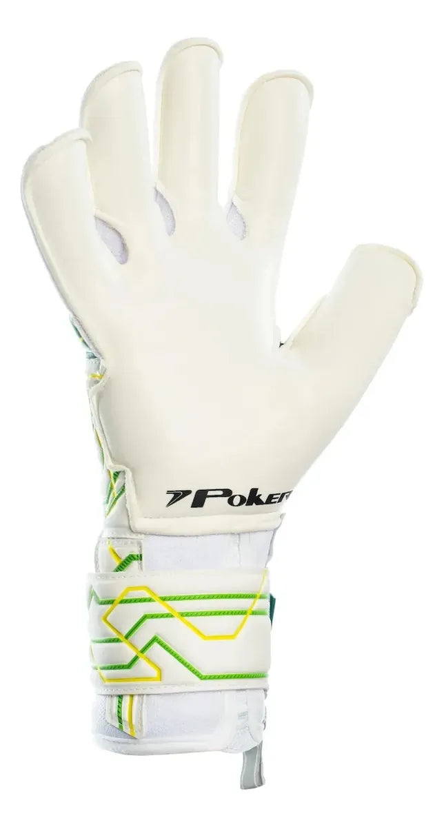 POKER LUVA CHAMPIONS 9 PRO BLANCO/VERDE (SIN FERULA)
