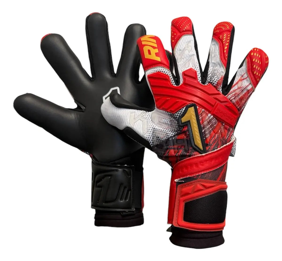 Guantes De Portero Rinat Fiera Tr Pro Rojo/negro/blanco sin ferulas