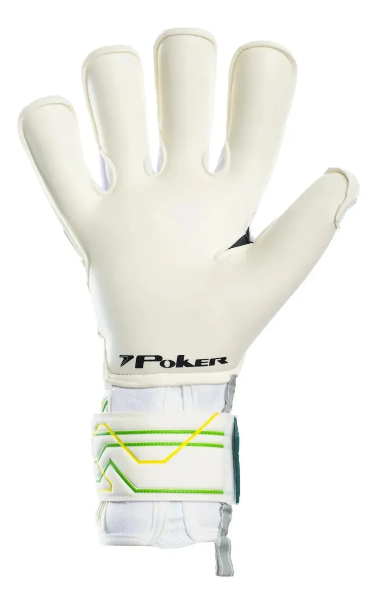 POKER LUVA CHAMPIONS 9 PRO BLANCO/VERDE (SIN FERULA)