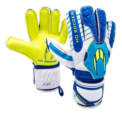 HO SOCCER BASIC PROTEK WHITE/BLUE/FLUOR LIME (CON FERULAS FIJAS)