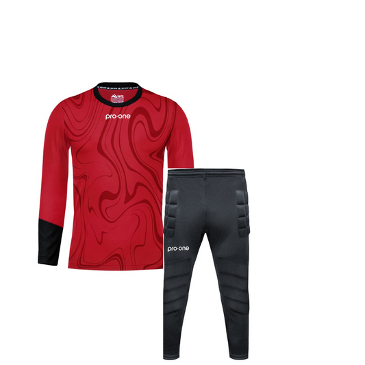 KIT DE ARQUERO PRO ONE JUNIOR ROJO