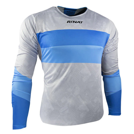 POLERA RINAT KAISER GRIS/AZUL