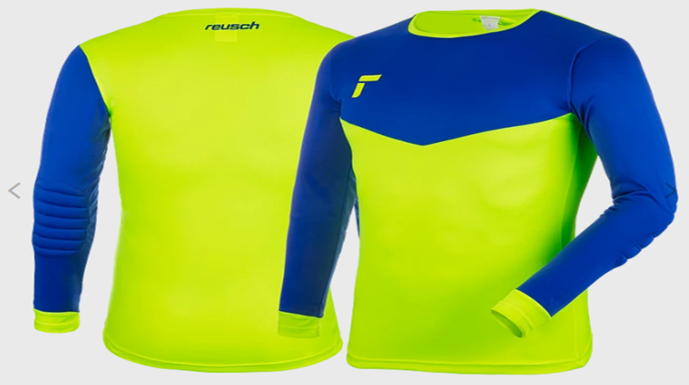 POLERA DE ARQUERO REUSCH MATCH AMARILLO FLUOR /AZUL