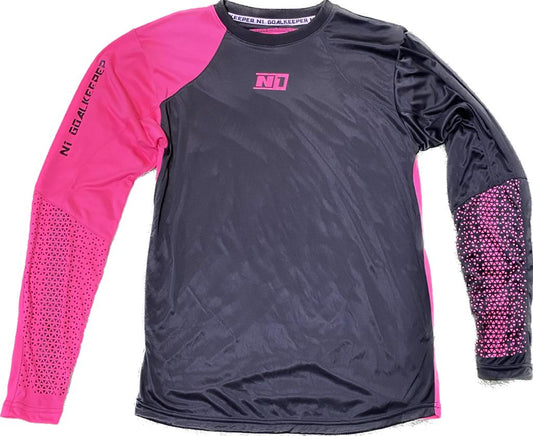 POLERA N1 GOALKEEPER ADULTO PINK / NEGRO