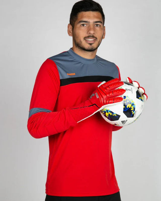 POLERA DE ARQUERO PROSTAR ZENGA ROJO / GRIS