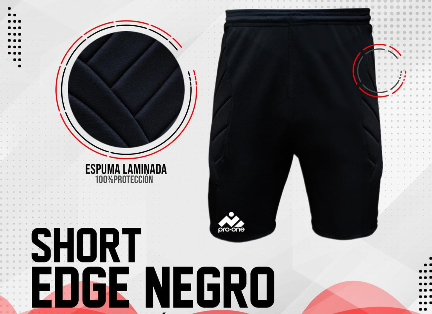 SHORT ARQUERO PRO-ONE CON PROTECCION NIÑO