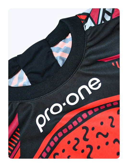 POLERA DE ARQUERO M/LARGA PRO-ONE TEMPO RX NEGRO/ROJA